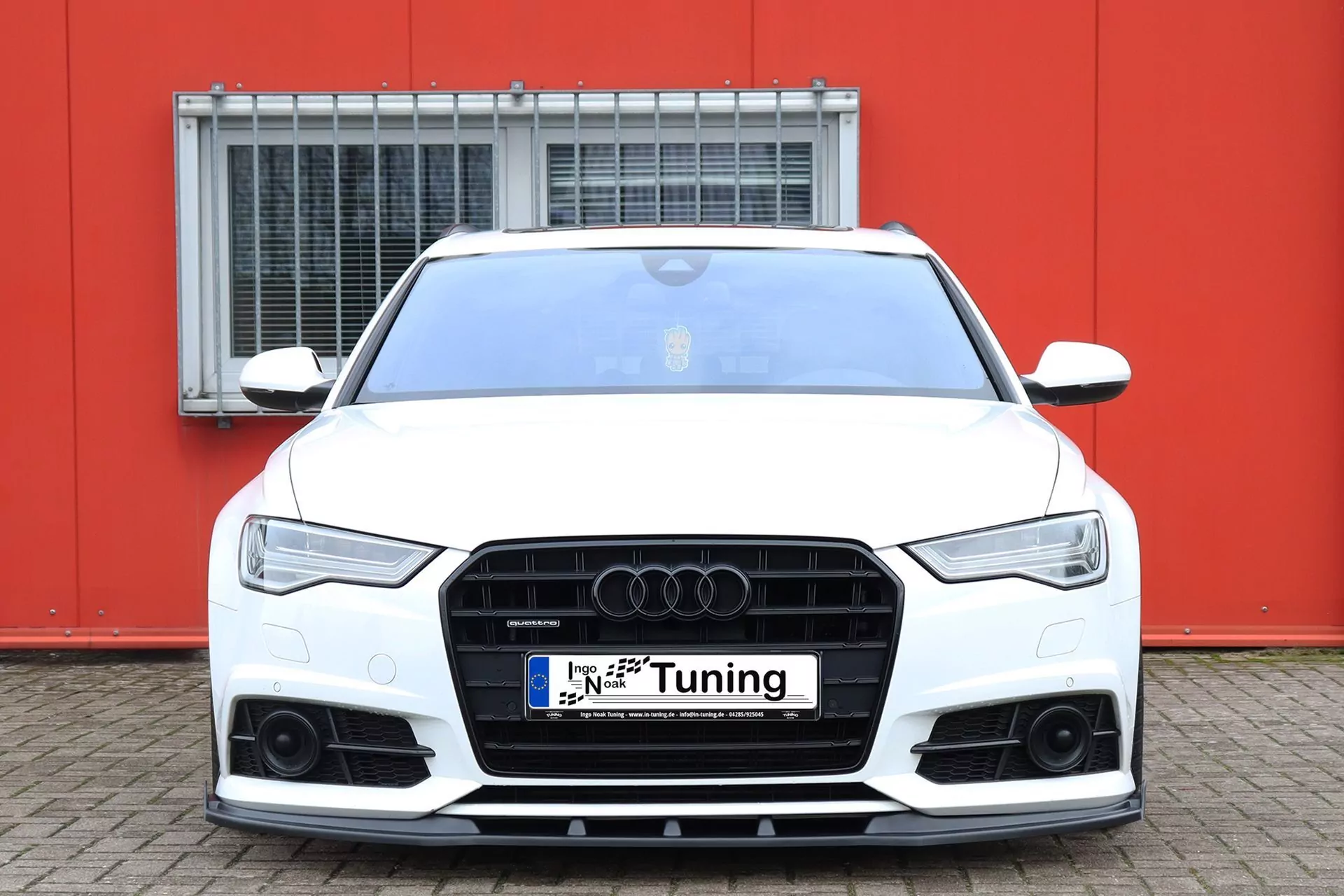 Cup Frontspoilerlippe mit Wings für Audi A6 S-Line+ S6 4G C7