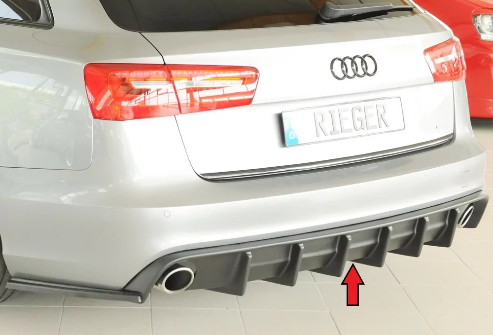 Rieger Heckeinsatz (für Fzg. ohne AHK) für Audi A6 (4G/C7) Lim. 11.10-08.14 (bis Facelift)