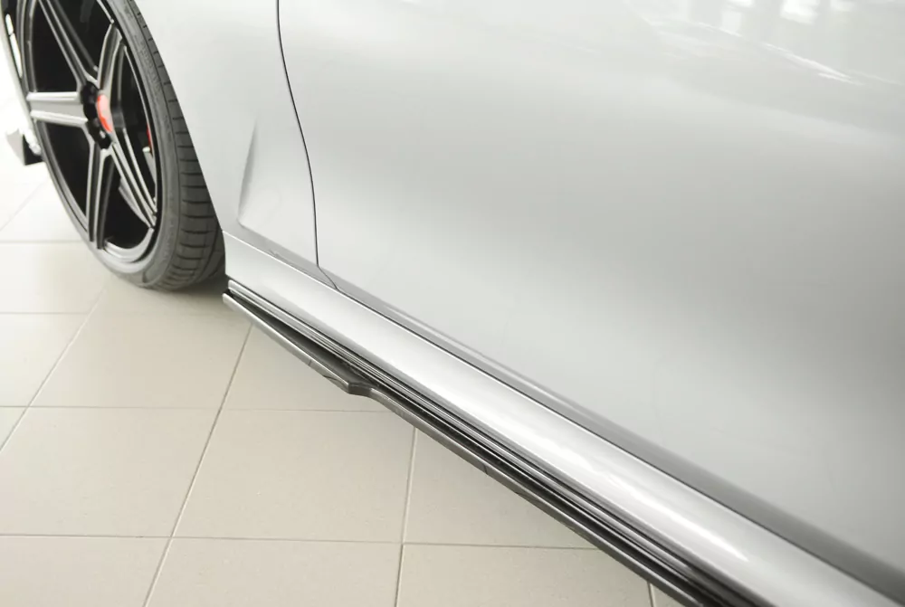 Rieger Seitenschweller links ansatz glanz schwarz für BMW 3er G21  (G3K) Touring 07.22- (ab Facelift) LCI