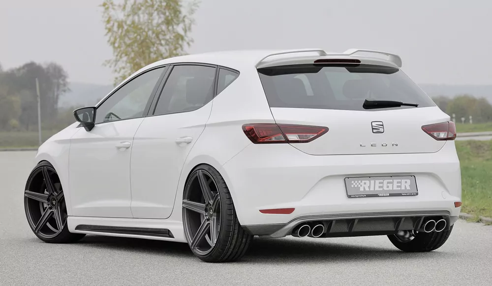 Rieger Seitenschweller rechts  carbon look für Seat Leon FR (5F) 5-tür. (ST/Kombi) 01.13-