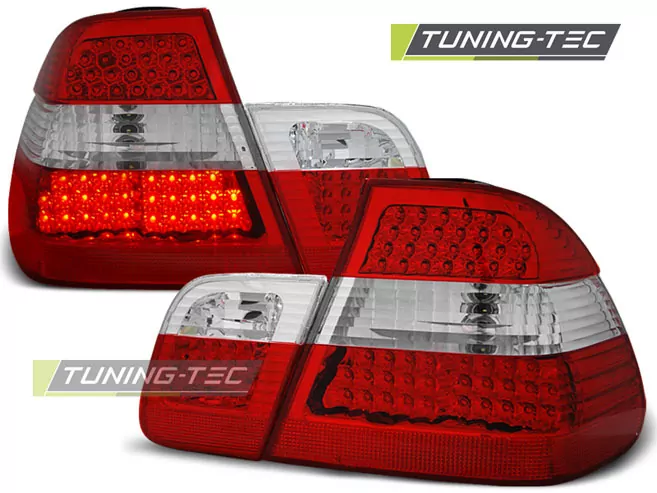 Led Tail Lights Red White Fits Bmw E46 05.98-08.01 Sedan