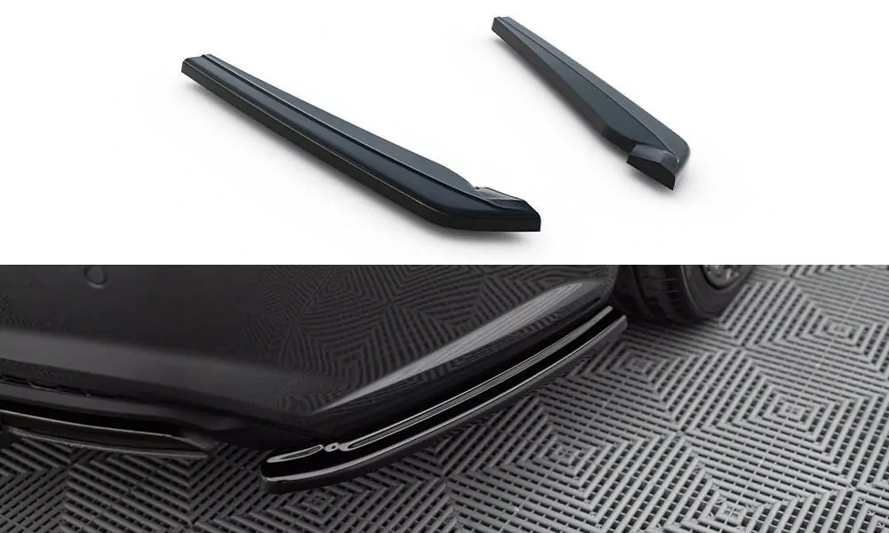 Heck Ansatz Flaps Diffusor Passend Für Diffusor Passend Für Audi A6 C7 Avant S-line/ S6 C7 FL Schwarz Hochglanz Schwarz Hochglanz