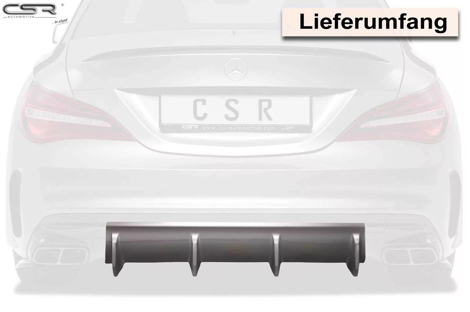 Heckansatz für Mercedes Benz CLA 45 AMG C117 X117 HA212