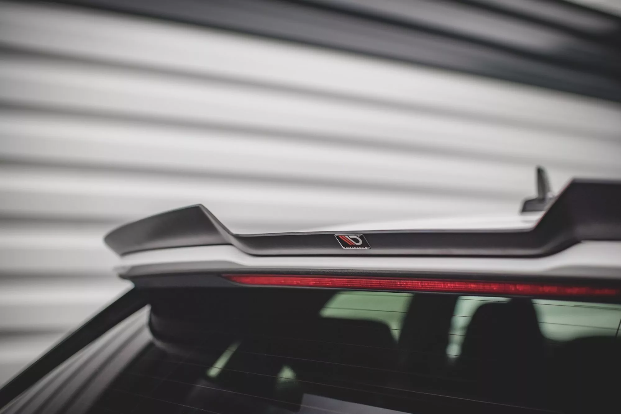 Spoiler CAP V.1 Für Audi RS3 / S3 / A3 S-Line Sportback 8Y Schwarz Hochglanz