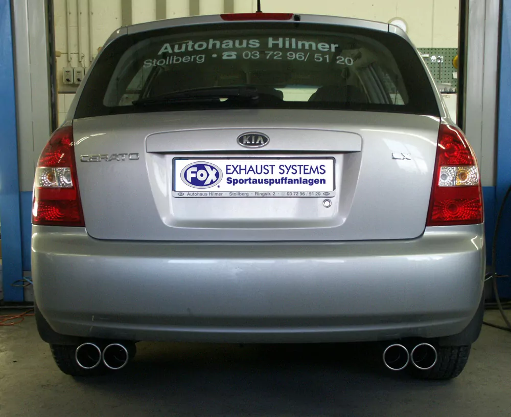 Kia Cerato Schrägheck  Endschalldämpfer Ausgang rechts/links - 2x80 Typ 12 rechts/links