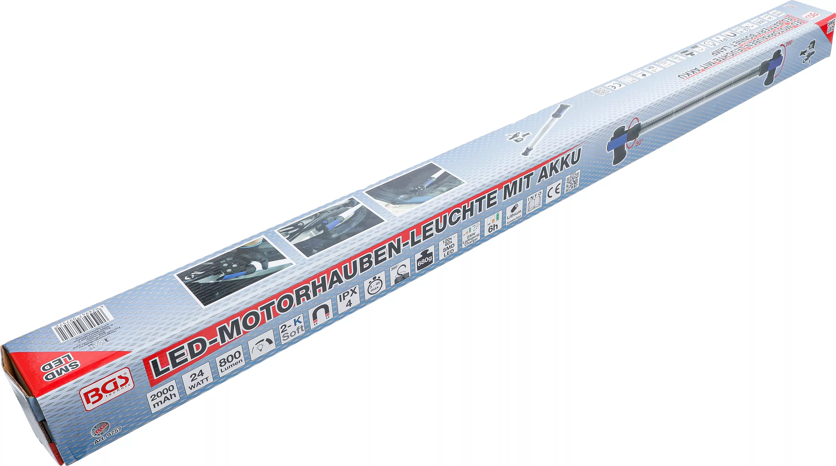 LED-Motorhauben-Leuchte mit Akku