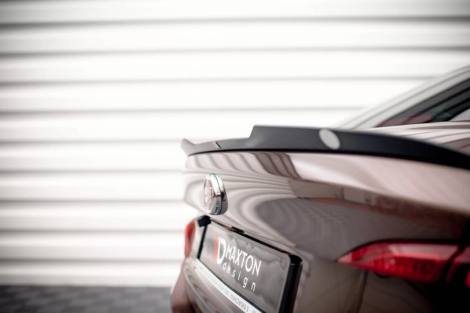 Spoiler CAP Für Fiat Tipo S Limousine Mk1 Schwarz Hochglanz