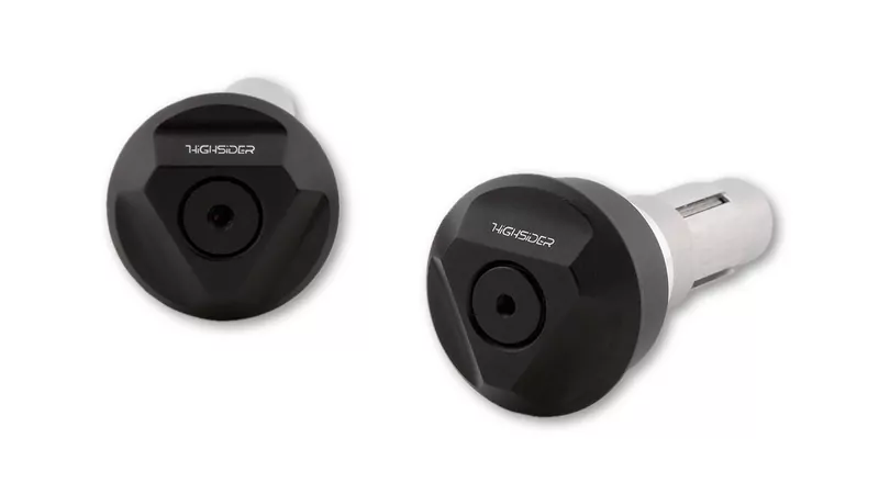 HIGHSIDER pro Tetra Handlebar Ends Black (Pair)