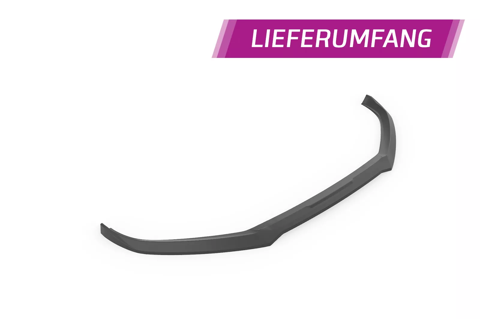 Cup-Spoilerlippe mit ABE für Audi A4 B8 (Typ 8K) CSL723 Schwarz Strukturiert