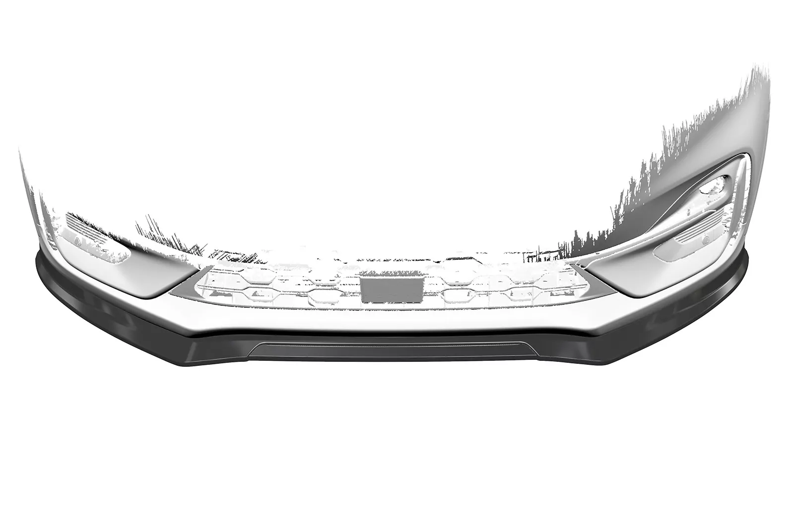 Cup-Spoilerlippe für Ford Puma ST-Line CSL504-M Carbon Look (matt)