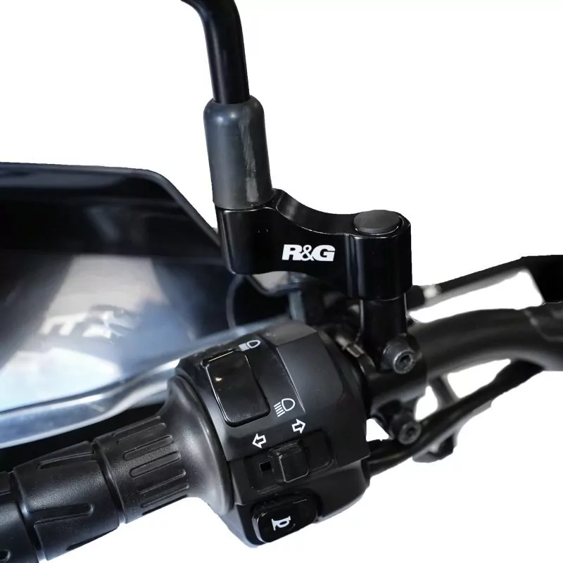 R&G Spiegelverbreiterungen M10 x 1,25 Rechtsgewinde Spiegel Höhe 35 / Breite 45mm