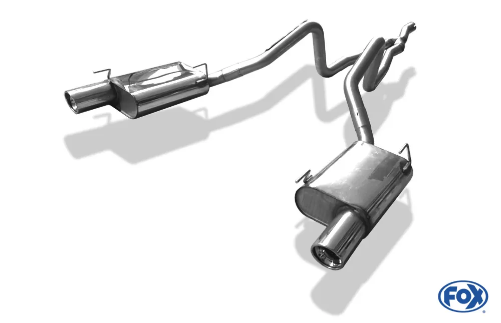 Ford Mustang Coupe  Endschalldämpfer rechts/links mit Y-Verbindungsrohr - 1x90 Typ 17 rechts/links