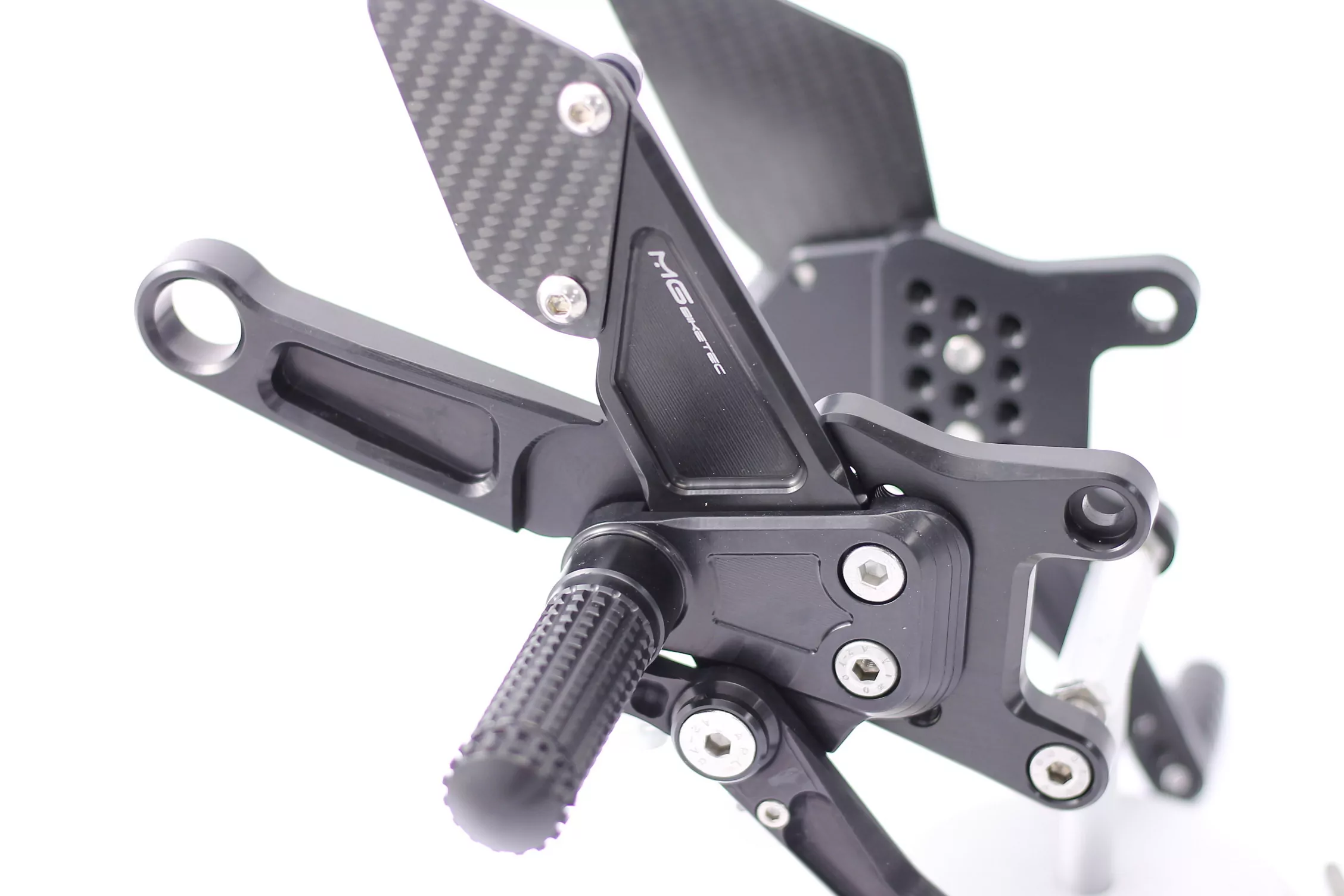 MG Biketec Sportfussrastenanlage / Rastenanlage / Fußrastenanlage mit ABE, gültig in D - A - CH für Aprilia RSV4 1000 RR ab 2017-2020