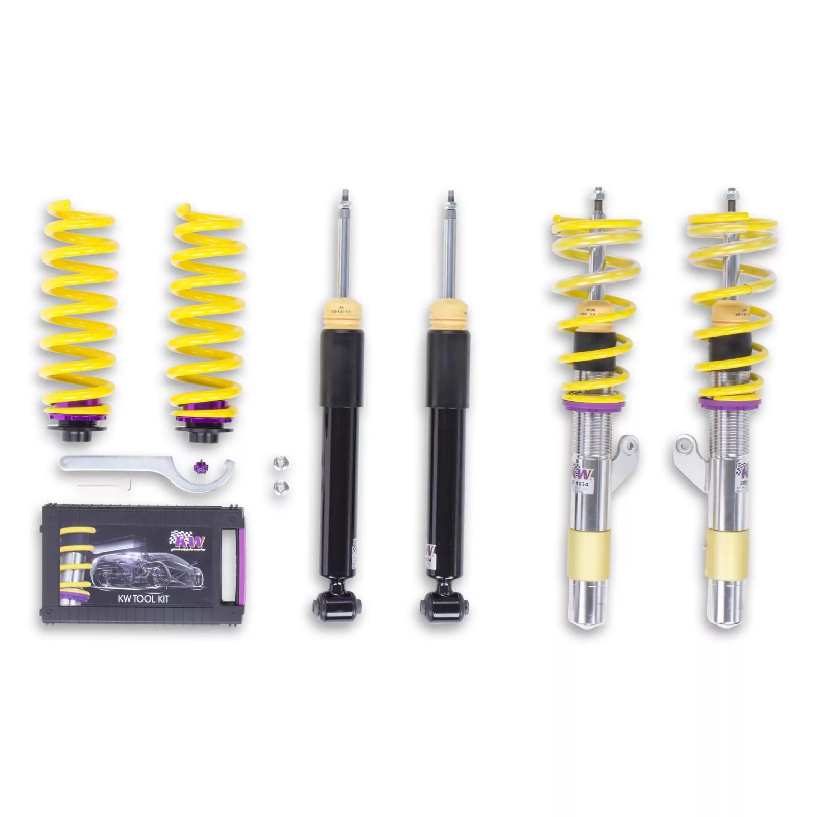 KW Gewindefahrwerk V2 inox BMW 4er Coupe (F32, F82) 3C, M3, M3 GTS 07/2013-