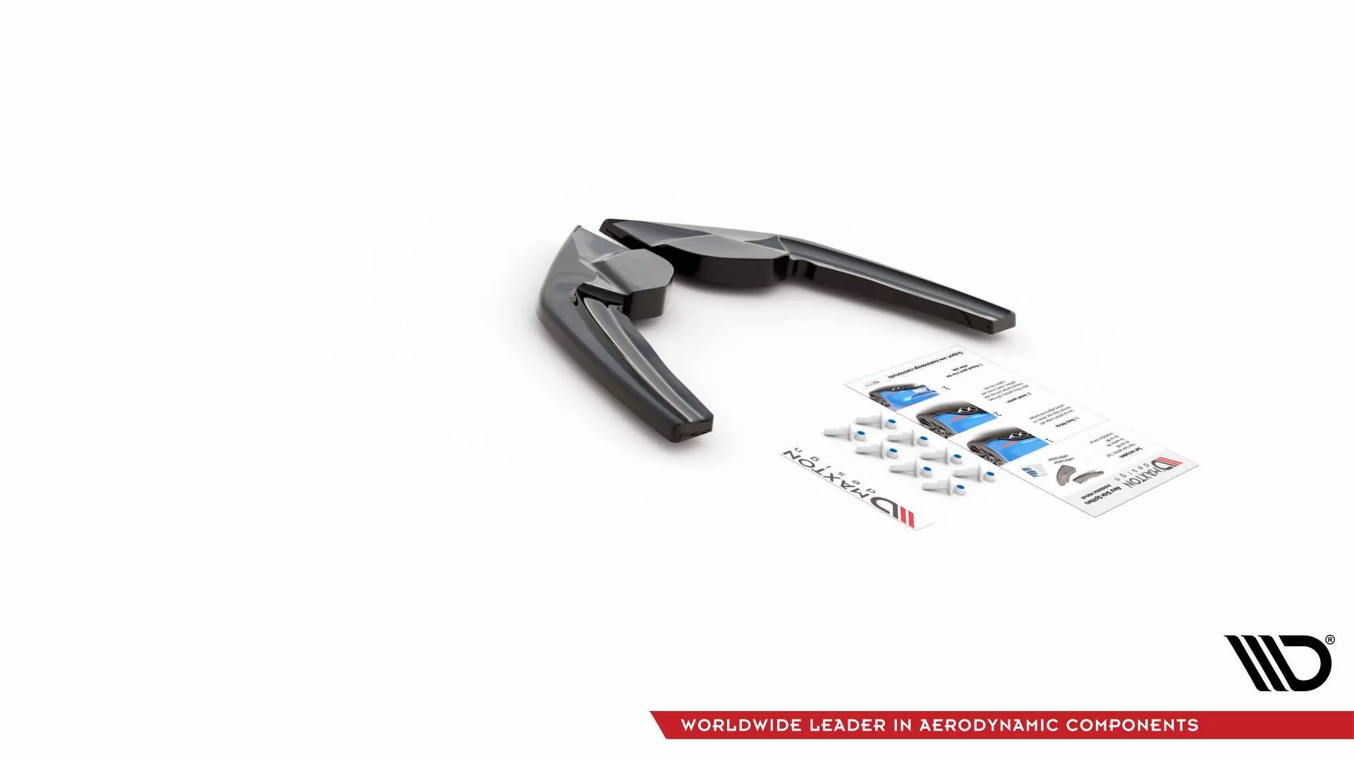 Heck Ansatz Flaps Diffusor V.2 Für (FĂĽr Heckansatz V.1) BMW M135i F20 Schwarz Hochglanz