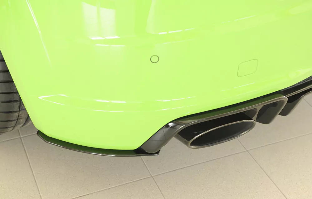 Rieger Heckschürzenansatz seitlich links für Audi TT RS (8J/8J1-FV/8S) | Coupé 05.16-08.18 (bis Facelift) nur für orig. Heckschürze TT-RS