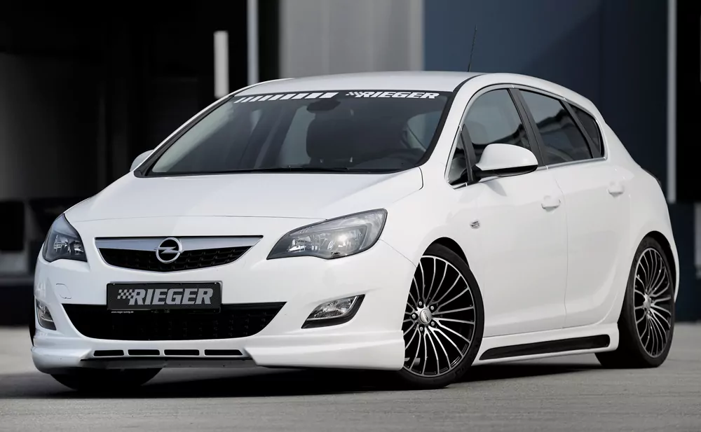 Rieger Spoilerlippe für Opel Astra J - Schrägheck 11.08-09.12 (bis Facelift) carbon optik