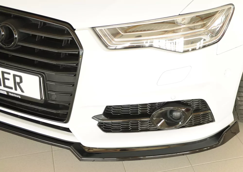 Rieger Spoilerschwert glanz schwarz für Audi A6 S6 (4G/C7) Lim. 09.14- (ab Facelift)