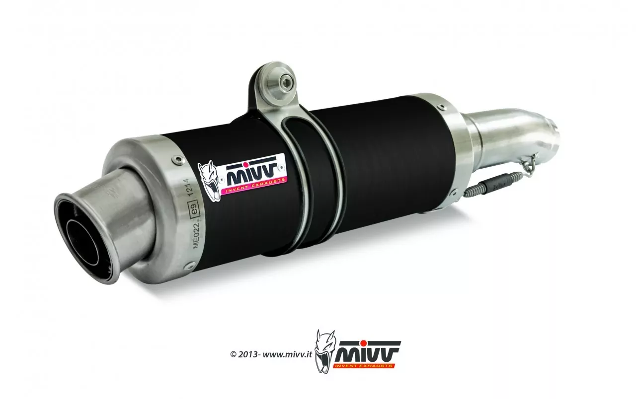 MIVV GP Edelstahl Schwarz Suzuki GSX-S 1000/F ´15-21