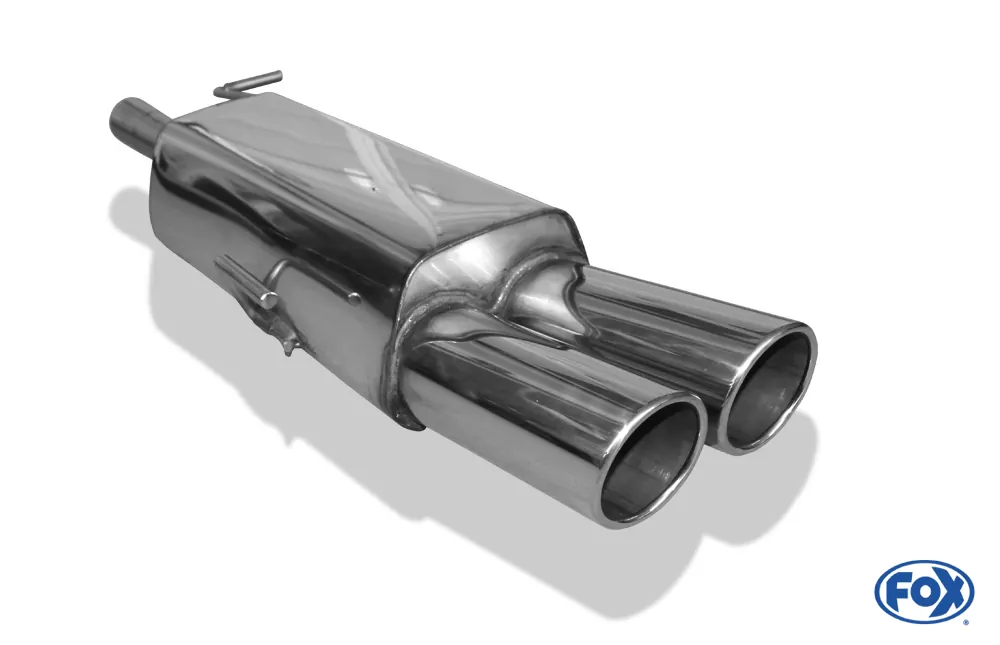 Peugeot RCZ  Endschalldämpfer einseitig - 2x100 Typ 16