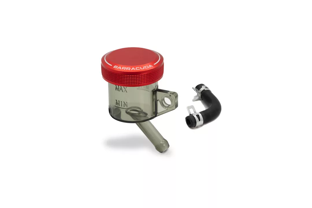 Barracuda Universal Ausgleichsbehälter mit rotem Aluminiumdeckel Durchmesser 30mm