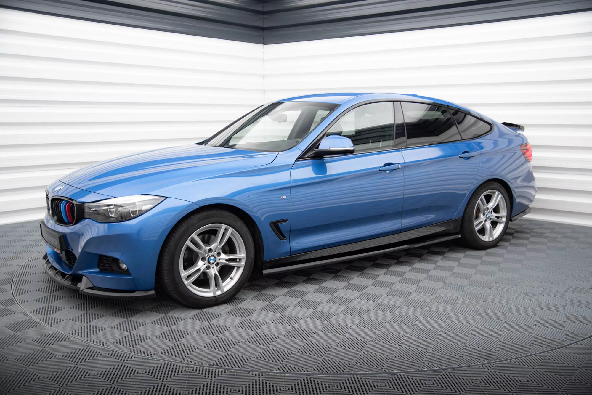 Seitenschweller Ansatz Für BMW 3er GT M-Paket F34 Schwarz Hochglanz