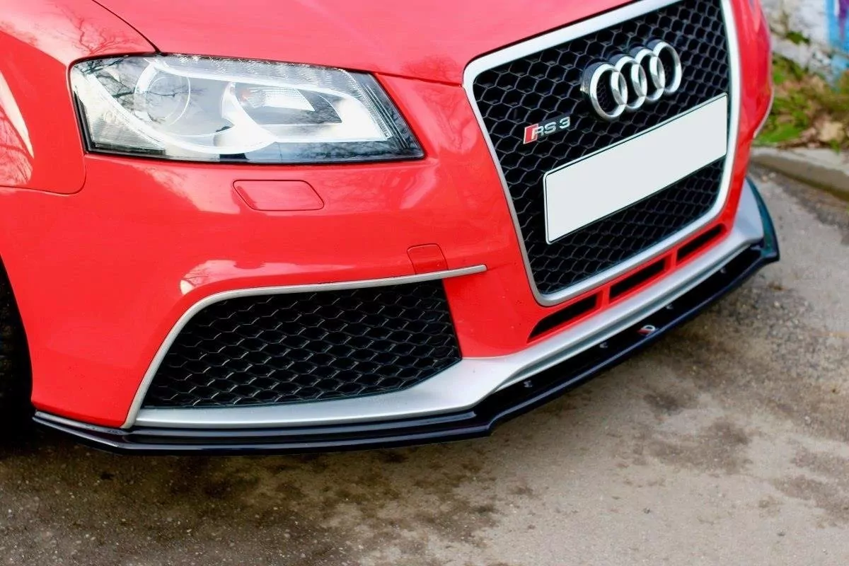 Front Ansatz Passend Für V.1 Passend Für Audi RS3 8P Schwarz Hochglanz Schwarz Hochglanz