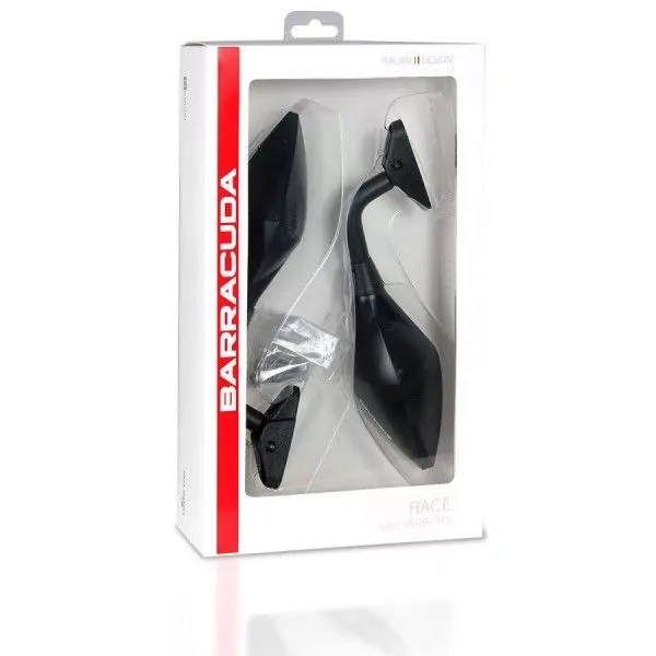 Barracuda Rückspiegel RACE schwarz matt
