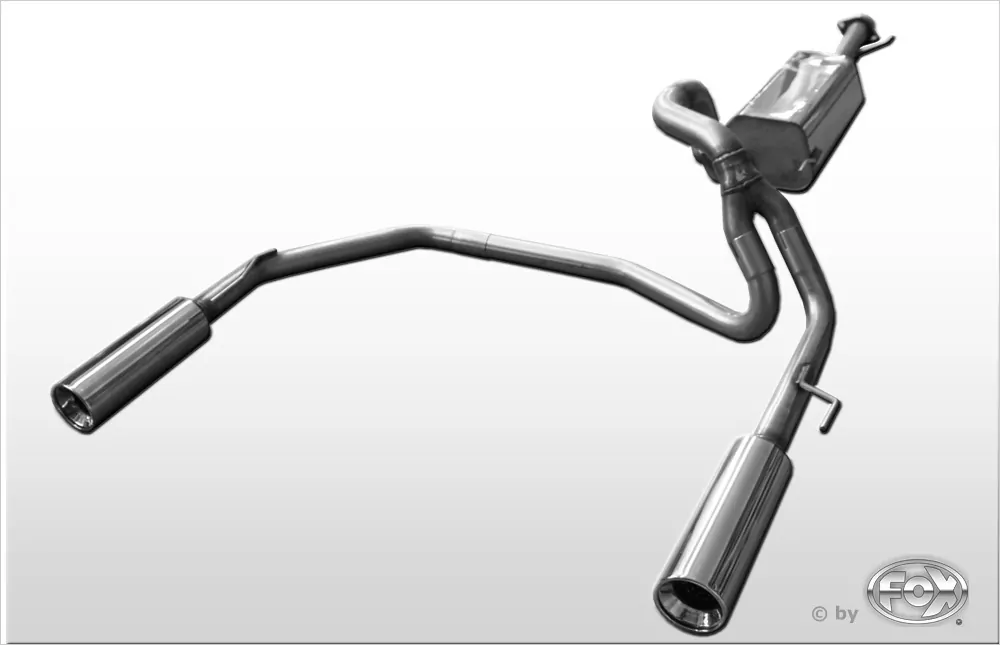 Toyota Land Cruiser Typ J12 - 3-türer  Endschalldämpfer Ausgang rechts/links - 1x100 Typ 13 rechts/links