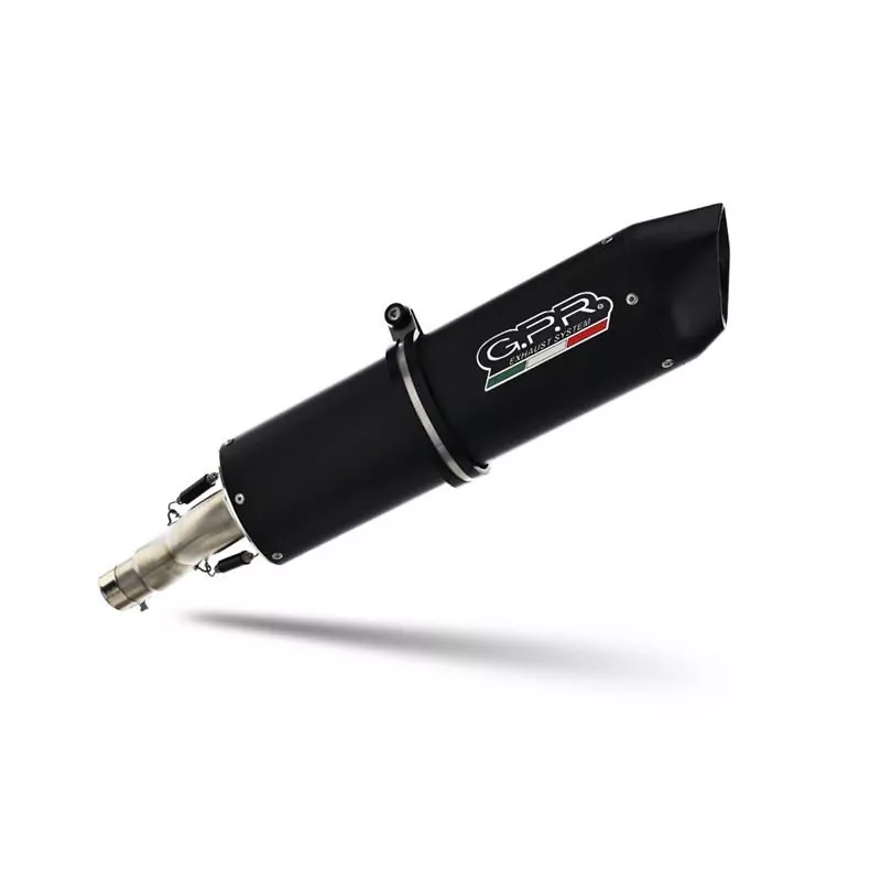 GPR Exhaust System  Moto Guzzi V85 Tt 2021/2023 e5 Racing slip-on exhaust Furore Nero