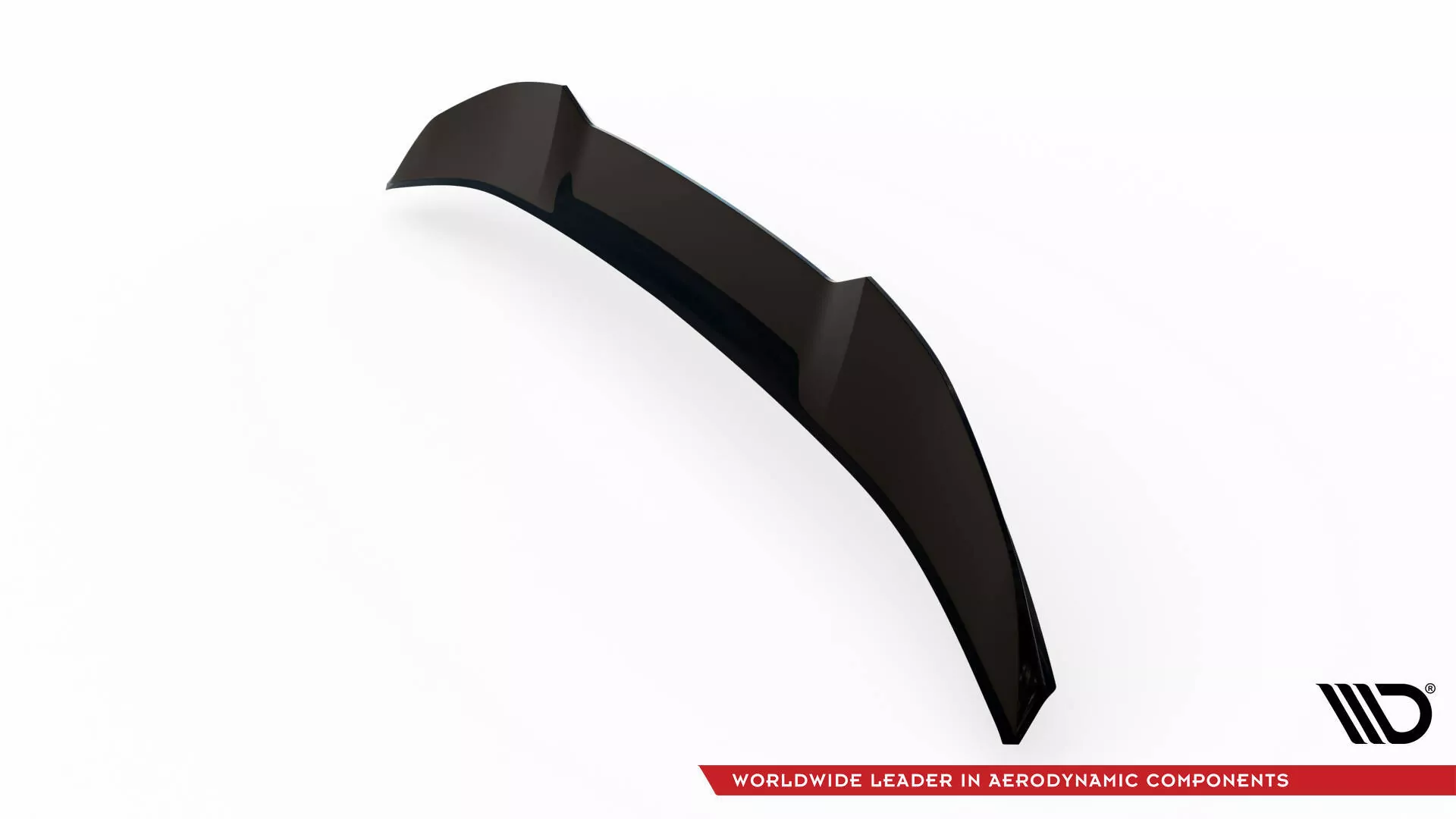 Niedriger Spoiler CAP Für 3D Peugeot 408 Mk1 Schwarz Hochglanz