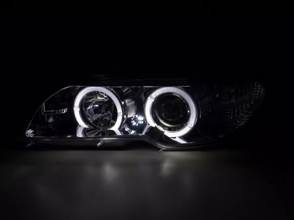 Scheinwerfer Set BMW 3er E46 Coupe/Cabrio Bj. 03-05 chrom