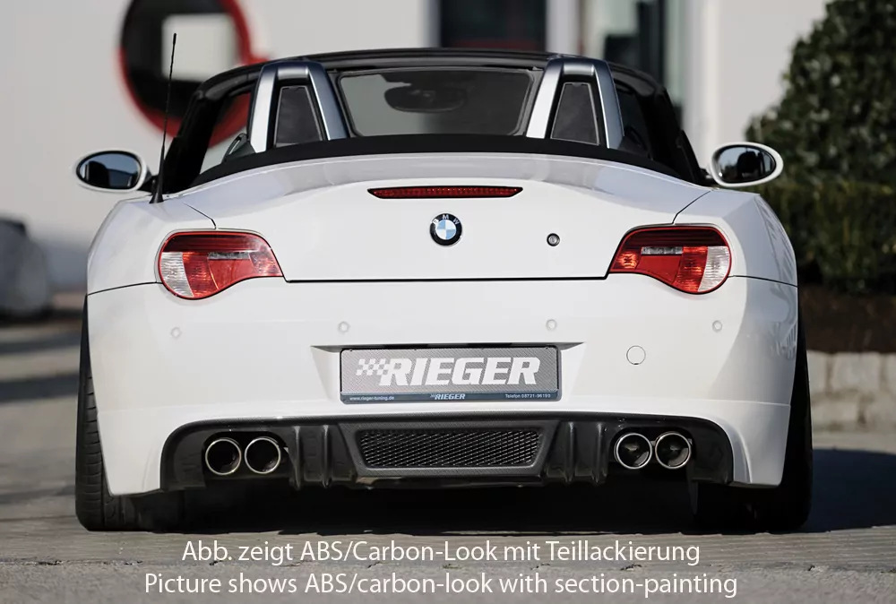 Rieger Heckansatz für BMW Z4 (E85) - Coupé 01.06-03.09 (ab Facelift) carbon optik