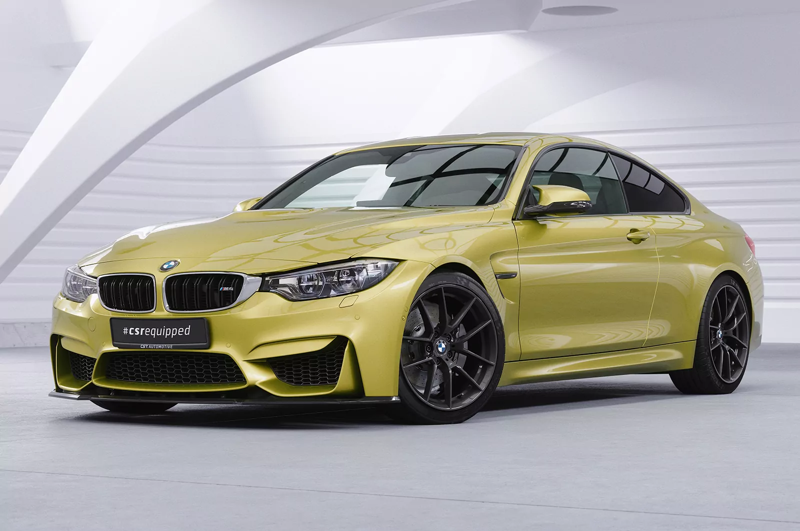 Cup-Spoilerlippe mit ABE für BMW M4 F83 / F82 CSL433 Strukturiert (schwarz matt)