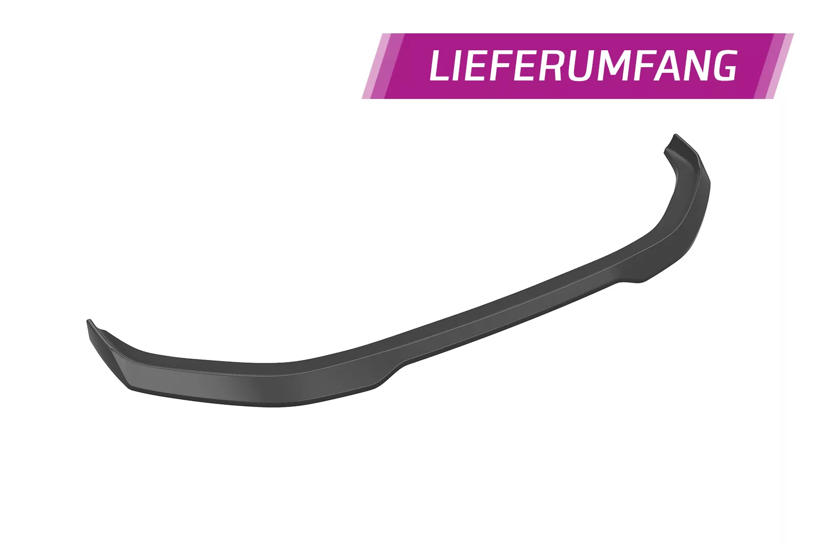 Cup-Spoilerlippe mit ABE für Mini F55, F56, F57 JCW-Trim CSL673 Schwarz Strukturiert