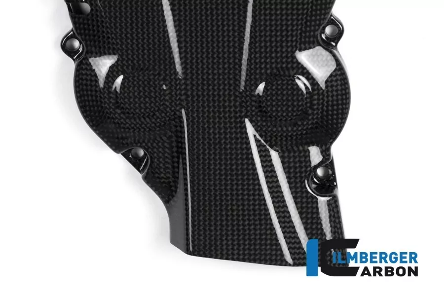 Ilmberger Carbon Zahnriemenabdeckung vertikal glanz Carbon