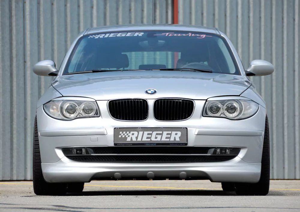 Rieger Spoilerlippe für BMW 1er E87  (187 / 1K2/1K4) | 4-tür. 04.07-08.11 (ab Facelift) nicht M-Technik, für Facelift 04.07-