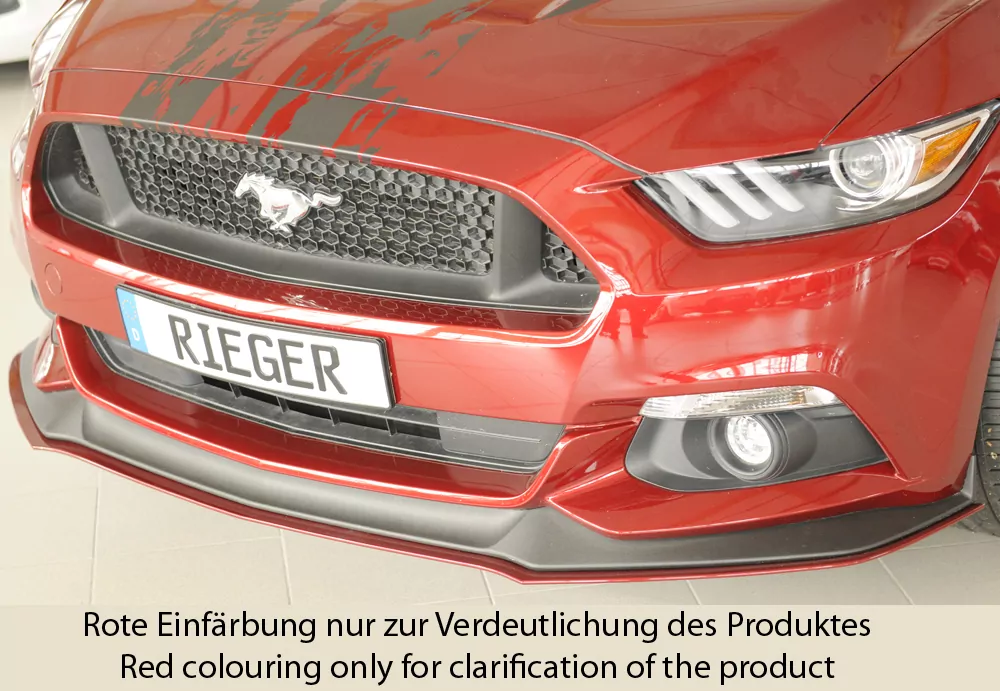 Rieger Spoilerschwert für Ford Mustang 6 (LAE) | Coupé 11.14-07.17 (bis Facelift) für orig. GT-Frontschürze