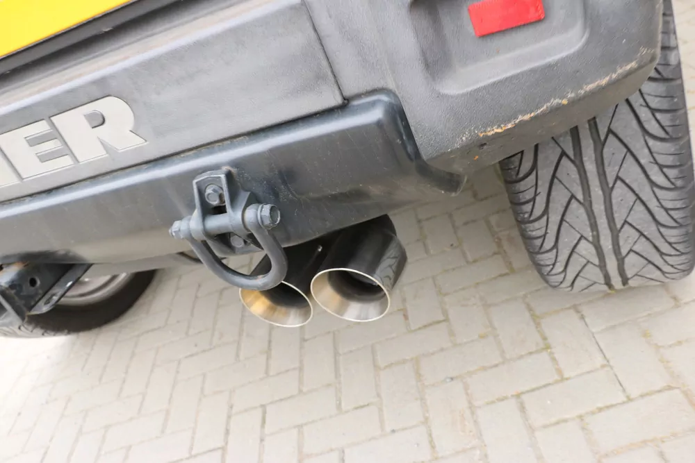 Hummer H2 Nur Endrohre 2x114 Typ 25 für einseitig