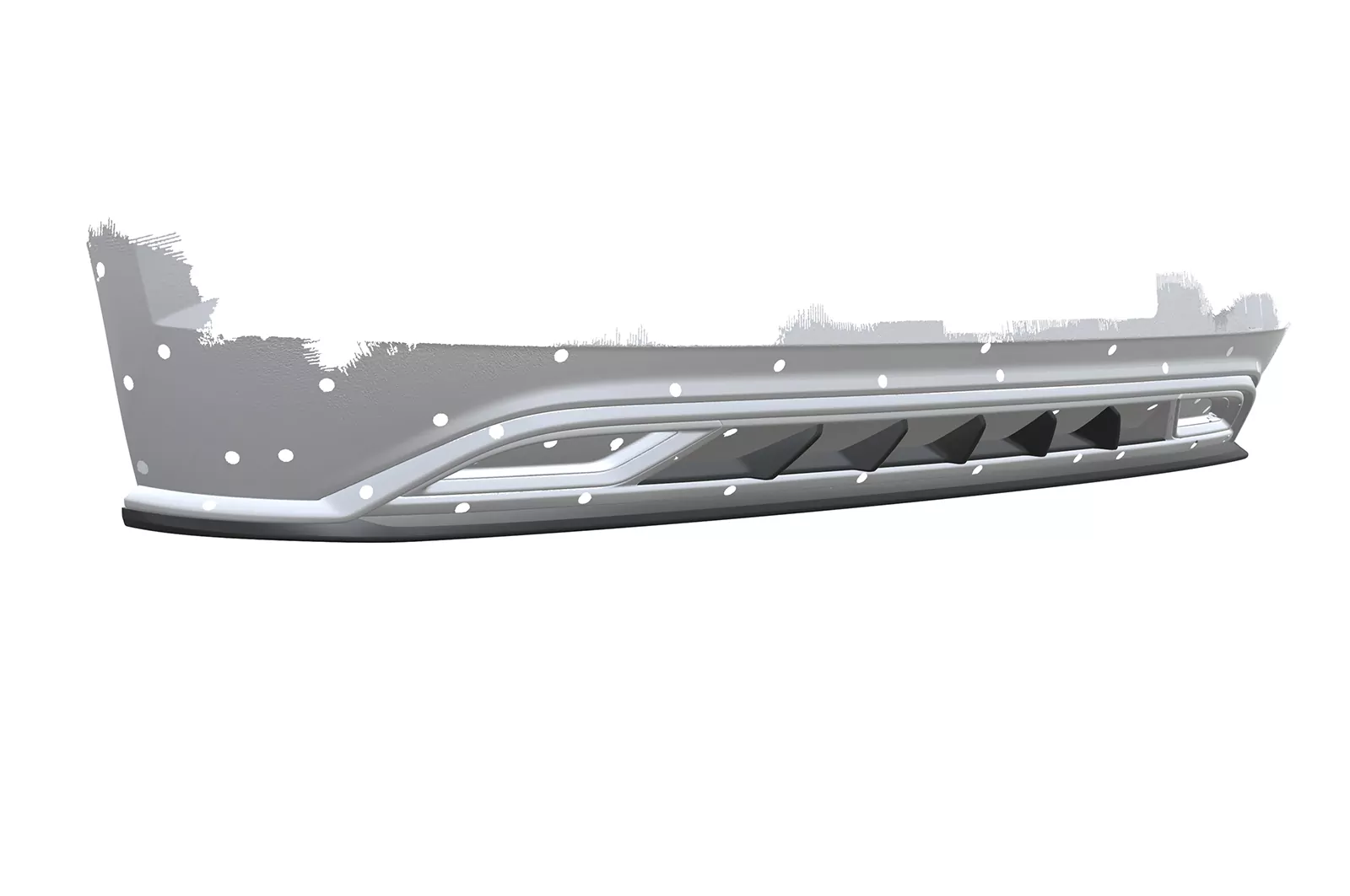 Heckansatz unten für VW Polo VI 2G R-Line HA222