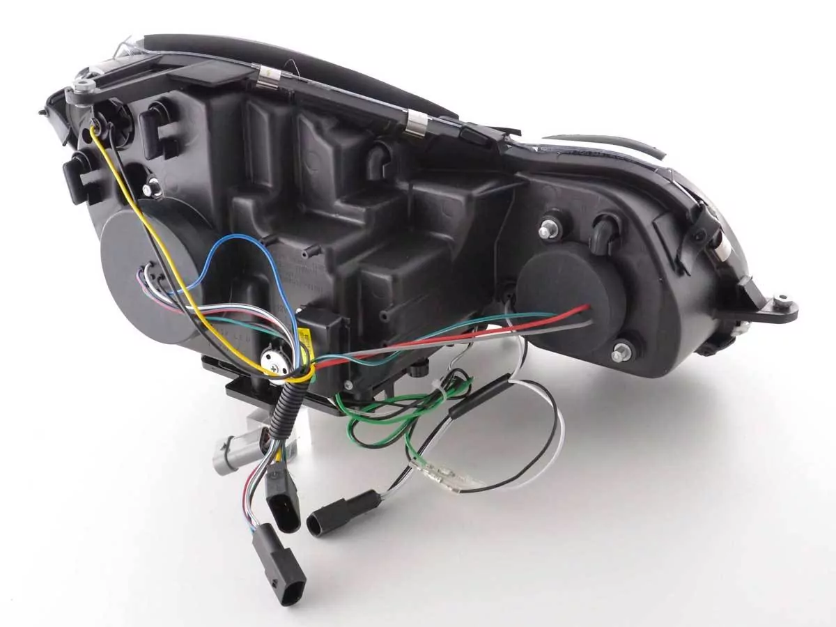 Scheinwerfer Set Daylight LED TFL-Optik Mercedes E-Klasse Typ W211 Bj. 02-06 chrom