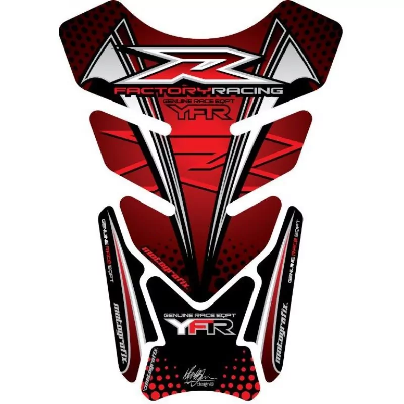 Motografix Yamaha YZF R6 / R1 / R25 / R3 3D Gel Tank Pad Protector TY014R