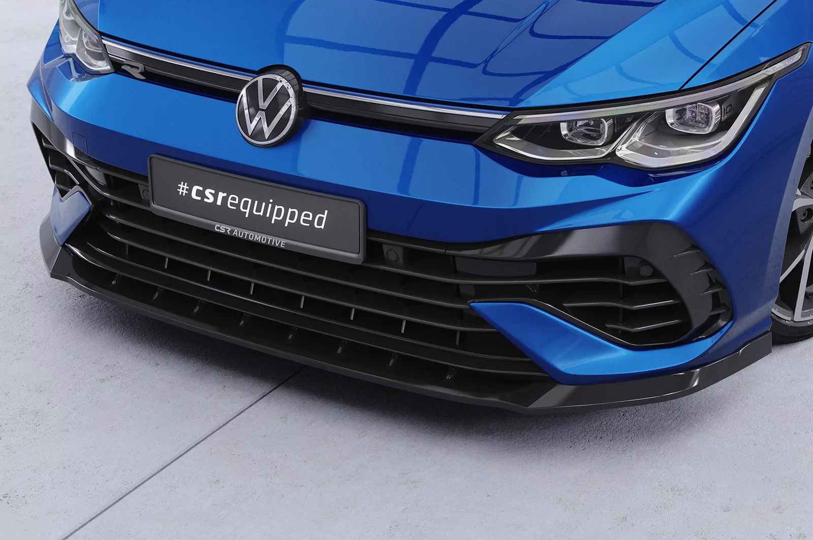 Cup-Spoilerlippe mit ABE für VW Golf 8 (CD) R CSL618 Schwarz Strukturiert