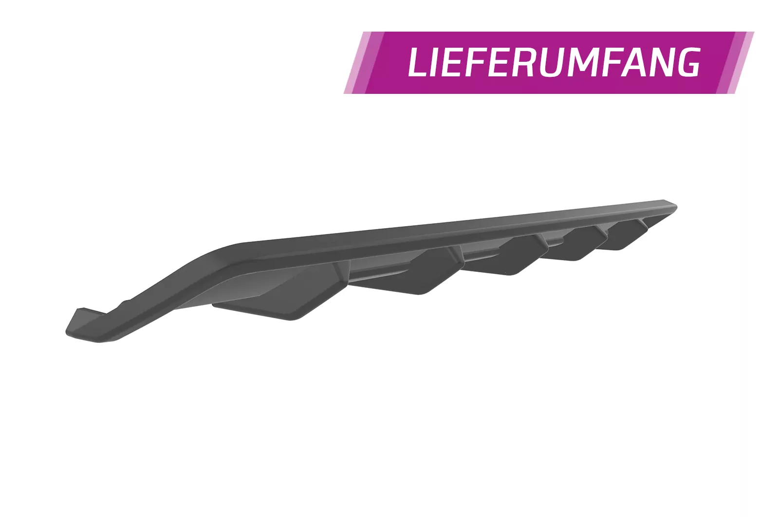 Heckansatz für Ford Focus MK3 ST-Line HA299 Schwarz Strukturiert