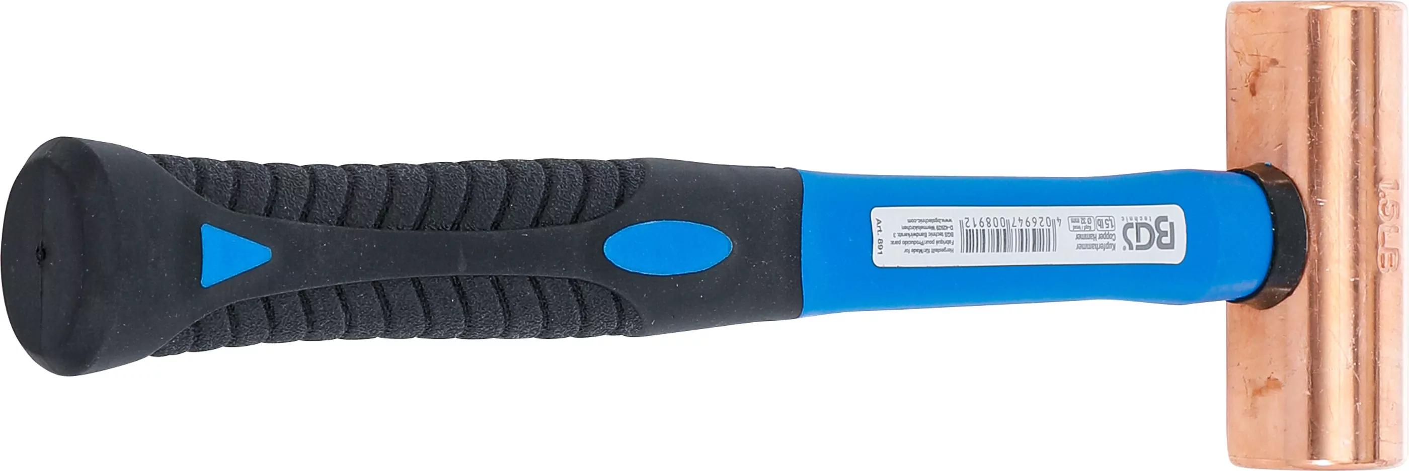 Kupferhammer | Fiberglasstiel | Ø 32 mm | 680 g (1.5 lb) - Kopf