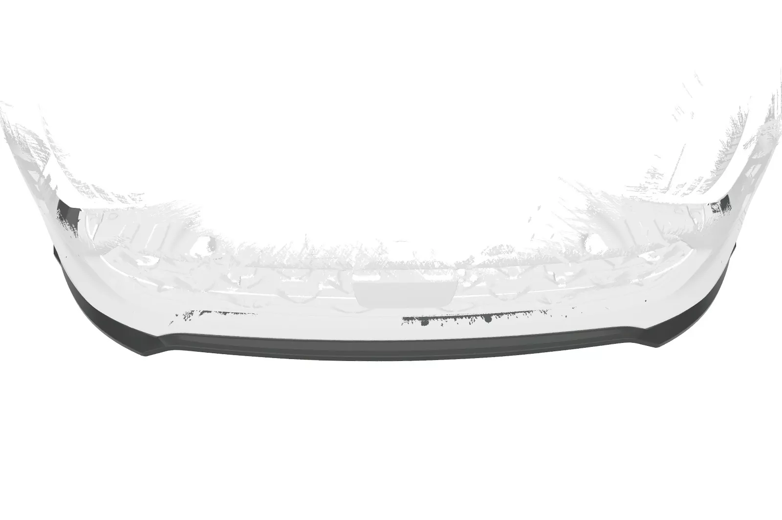 Cup-Spoilerlippe mit ABE für Kia Rio 4 (YB) Facelift CSL586 Schwarz Strukturiert