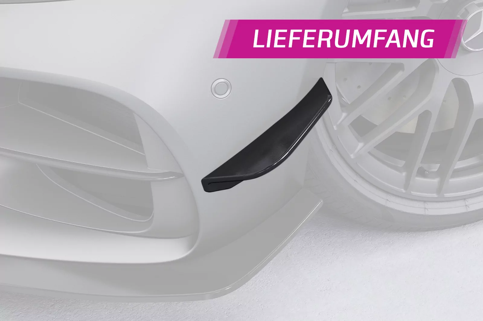 Performance Flaps für Mercedes-Benz AMG GT (190) FP034 Schwarz Strukturiert