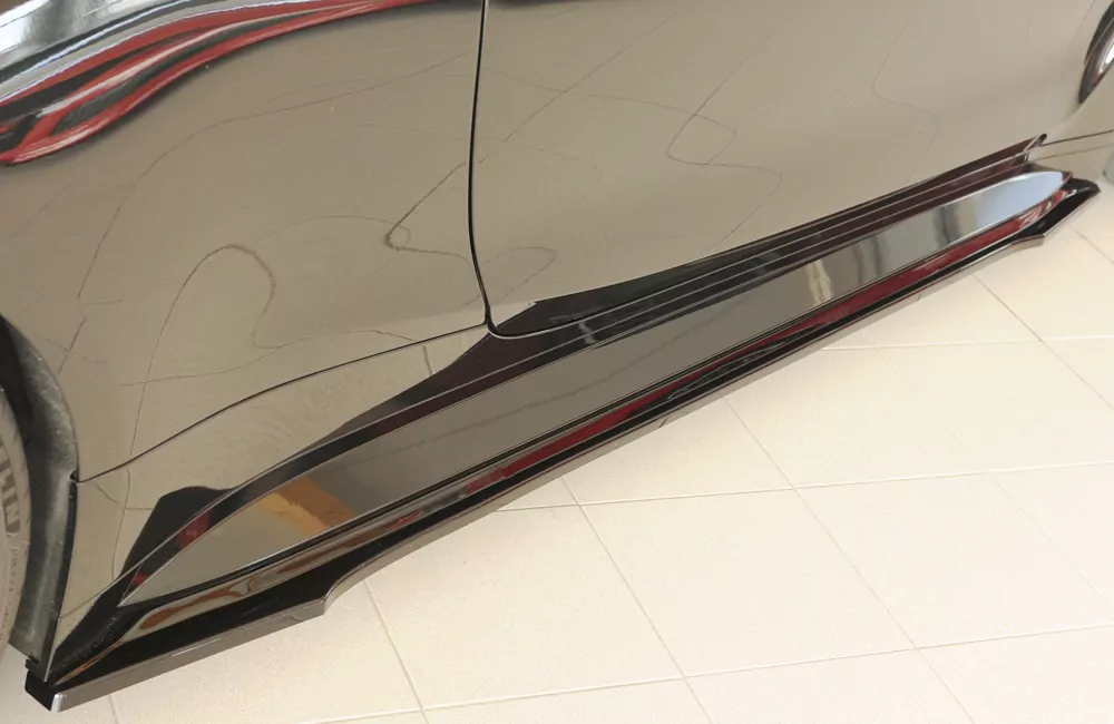 Rieger Seitenschweller rechts ansatz glanz schwarz für BMW 4er G83 M4 (G234M) Cabrio 06.21-