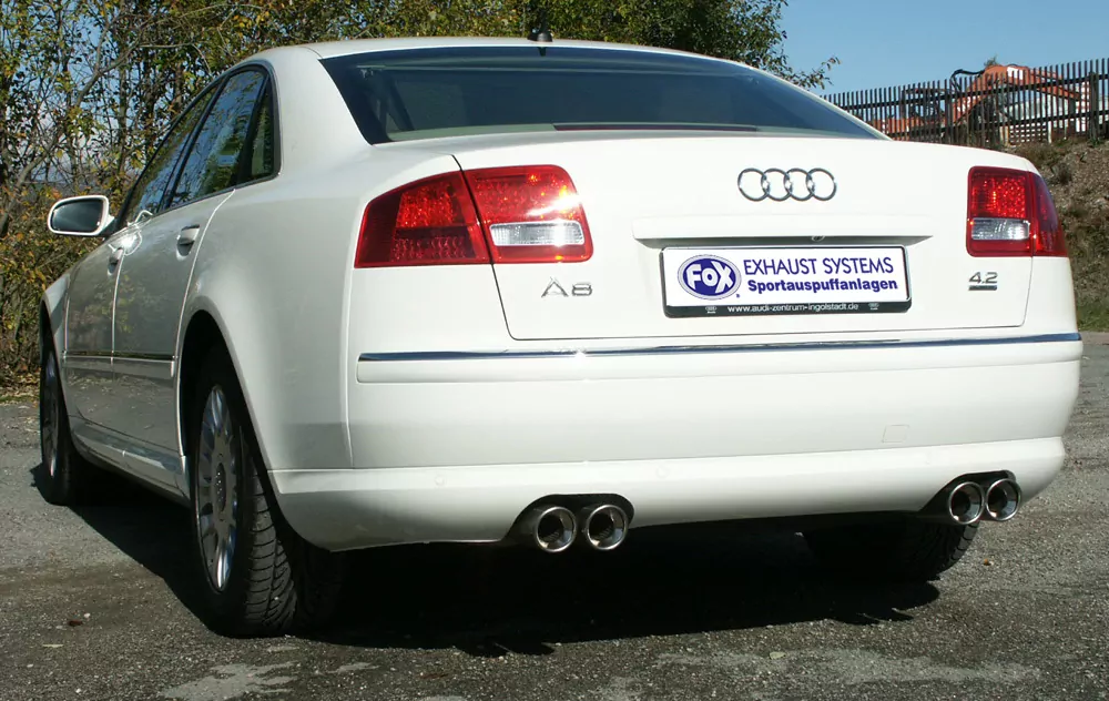 Audi A8 Typ 4E  Endschalldämpfer rechts/links Ø70mm - 2x80 Typ 17 rechts/links