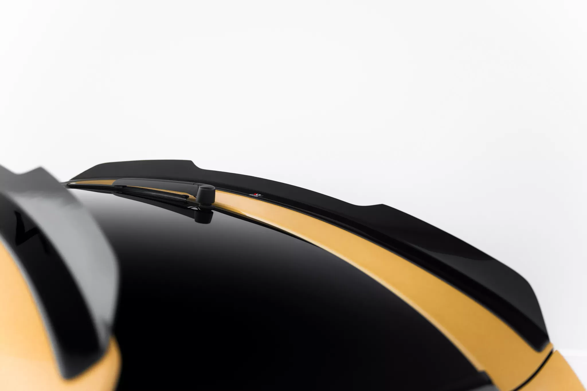 Spoiler CAP Passend Für V.2 Passend Für Audi Q8 S-line Schwarz Hochglanz Schwarz Hochglanz